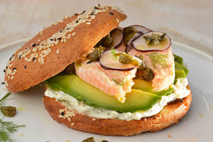 Bagel de Salmón Ahumado