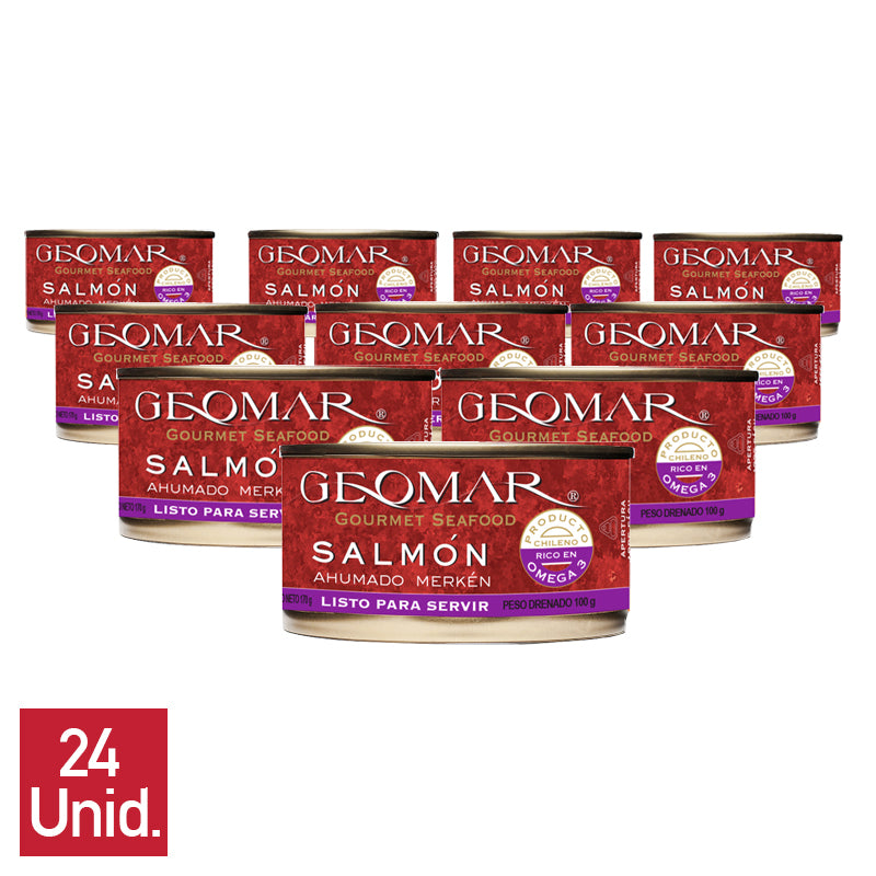Caja Salmón Ahumado Merkén (24 unid)